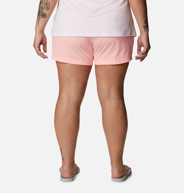 Women's Columbia PFG Coral Point III Shorts Pink | Plus Size CA-L1465